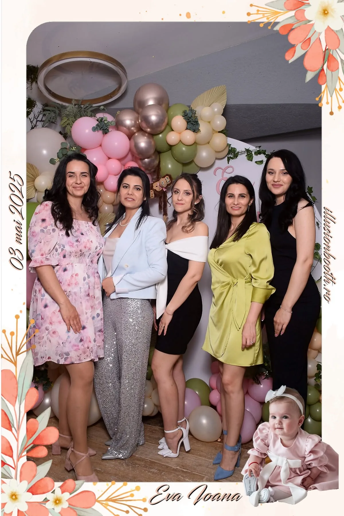 Oglinda Foto IllusionBooth - botez portrait